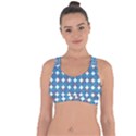 Geometric Dots Pattern Rainbow Cross String Back Sports Bra View1