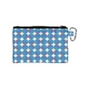 Geometric Dots Pattern Rainbow Canvas Cosmetic Bag (Small) View2