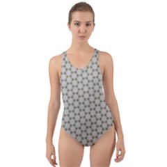 Background Website Pattern Soft Cut-out Back One Piece Swimsuit