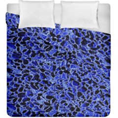 Texture Structure Electric Blue Duvet Cover Double Side (king Size)