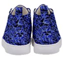 Texture Structure Electric Blue Kid s Mid-Top Canvas Sneakers View4