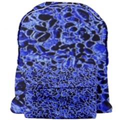 Texture Structure Electric Blue Giant Full Print Backpack