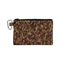 Camouflage Tarn Forest Texture Canvas Cosmetic Bag (small) by Celenk