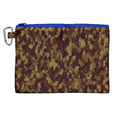 Camouflage Tarn Forest Texture Canvas Cosmetic Bag (xl)