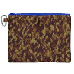 Camouflage Tarn Forest Texture Canvas Cosmetic Bag (xxl)