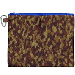 Camouflage Tarn Forest Texture Canvas Cosmetic Bag (xxxl)