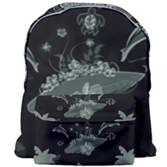 Surfboard With Dolphin, Flowers, Palm And Turtle Giant Full Print Backpack