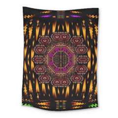 A Flaming Star Is Born On The  Metal Sky Medium Tapestry by pepitasart