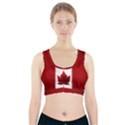 Canada Flag  Sports Bra With Pocket View1