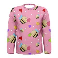 Bee Mine Valentine Men s Long Sleeve Tee by Bigfootshirtshop