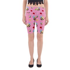 Bee Mine Valentine Yoga Cropped Leggings by Bigfootshirtshop