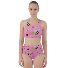 Bee Mine Valentine Racer Back Bikini Set by Bigfootshirtshop