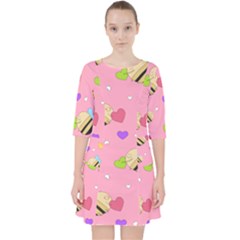 Bee Mine Valentine Pocket Dress