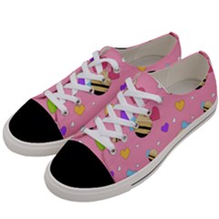 Bee Mine Valentine Women s Low Top Canvas Sneakers by Bigfootshirtshop