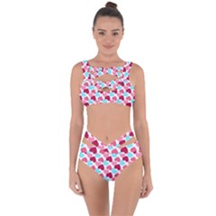 Bold Valentine Heart Bandaged Up Bikini Set  by Bigfootshirtshop