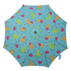 Dinosaur Love Pattern Hook Handle Umbrellas (large) by Bigfootshirtshop