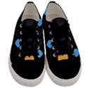 Emo Heart Pattern Men s Low Top Canvas Sneakers View1