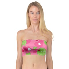 Monster Love Pattern Bandeau Top by Bigfootshirtshop