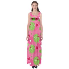 Monster Love Pattern Empire Waist Maxi Dress by Bigfootshirtshop