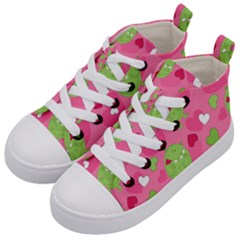 Monster Love Pattern Kid s Mid-top Canvas Sneakers