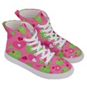 Monster Love Pattern Women s Hi-Top Skate Sneakers View3