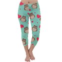 Owl Valentine s Day Pattern Capri Winter Leggings  View1