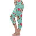 Owl Valentine s Day Pattern Capri Winter Leggings  View2