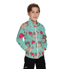 Owl Valentine s Day Pattern Wind Breaker (kids)