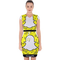 Add Me Capsleeve Drawstring Dress 