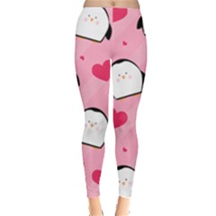 Penguin Love Pattern Leggings  by Bigfootshirtshop