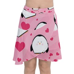 Penguin Love Pattern Chiffon Wrap