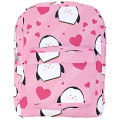 Penguin Love Pattern Full Print Backpack