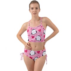 Penguin Love Pattern Mini Tank Bikini Set by Bigfootshirtshop