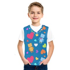 Robot Love Pattern Kids  SportsWear