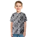 Black and White Ornate Pattern Kids  Sport Mesh Tee View1