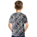 Black and White Ornate Pattern Kids  Sport Mesh Tee View2