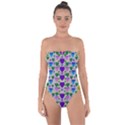 Love In Eternity Is Sweet As Candy Pop Art Tie Back One Piece Swimsuit View1