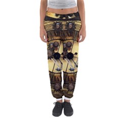 Wonderful Steampunk Desisgn, Clocks And Gears Women s Jogger Sweatpants by FantasyWorld7