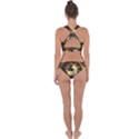 Wonderful Steampunk Desisgn, Clocks And Gears Cross Back Hipster Bikini Set View2