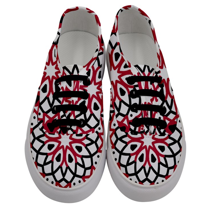 Mandala Flower Men s Classic Low Top Sneakers