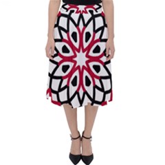 Mandala Flower Folding Skater Skirt by berwies