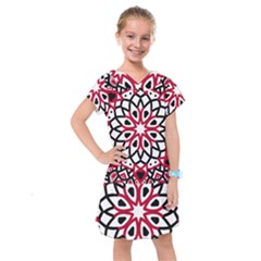 Mandala Flower Kids  Drop Waist Dress by berwies