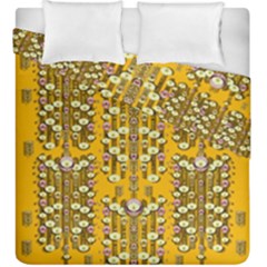 Rain Showers In The Rain Forest Of Bloom And Decorative Liana Duvet Cover Double Side (king Size) by pepitasart