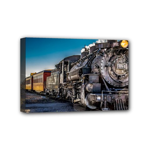 D&r Steam Train 484 Mini Canvas 6  X 4  by Bigfootshirtshop