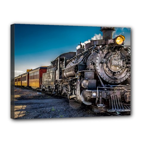 D&r Steam Train 484 Canvas 16  X 12  by Bigfootshirtshop