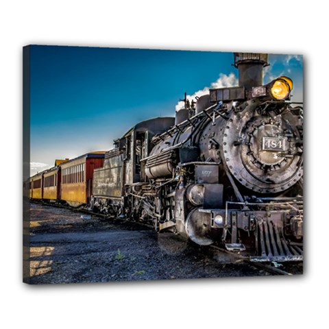 D&r Steam Train 484 Canvas 20  X 16  by Bigfootshirtshop