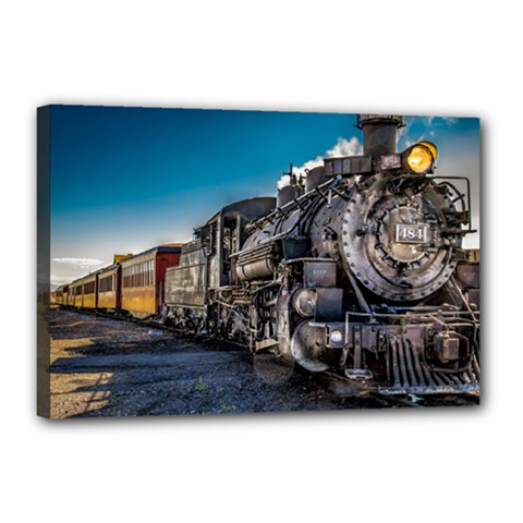 D&r Steam Train 484 Canvas 18  X 12  by Bigfootshirtshop