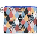 Abstract Diamond Pattern Canvas Cosmetic Bag (XXXL) View1