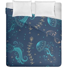 Arabesque Vintage Graphic Nature Duvet Cover Double Side (california King Size)