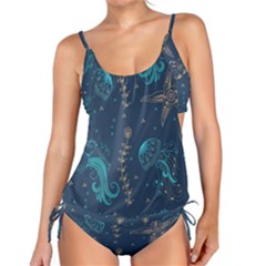 Arabesque Vintage Graphic Nature Tankini Set by Bigfootshirtshop